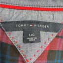 Tommy Hilfiger  Women’s Large Pink & Blue Plaid Popover Shirt Photo 2