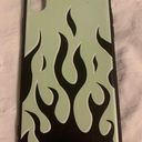 Green Fire iPhone Xr Case Photo 0