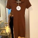 Princess Polly Mini Dress (Brown) Photo 2