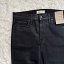 Madewell Jeans Stovepipe in True Black Wash: Coated Edition 29 NWT New Photo 6