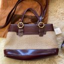 Etienne Aigner Deadstock vintage  wicker straw collection multi-way leather Photo 9