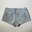 Forever 21  Light Wash Distressed Cuffed High Waist Jean Shorts Photo 4