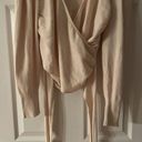 L'Academie  Wrap Kamala Puff Shoulder Wrap Sweater Revolve Size Large Photo 2