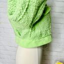 Boutique Lime Green Cropped Sherpa Jacket Photo 8