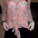 Kirra Pacsun  Floral Tie Top Photo 1