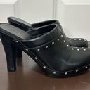 Fioni  Black Studded Heel Clog Size 9.5 Photo 2