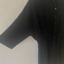 l*space L* Pacifica Buttondown Tunic in Black Size Medium/Large Photo 4