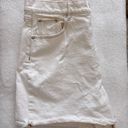 The Loft  White Denim Shorts Photo 3