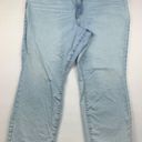 Good American  Ultra Light Wash Indigo Denim Good Classic Straight Leg Jeans 24 Photo 0