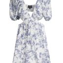 Bardot Cut Out Dress Blue Floral One Size Fits All Photo 2