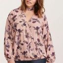 Torrid  CHIFFON MOCK NECK SURPLICE BLOUSE Photo 0