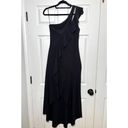 Parker | Black Anne Asymmetric High-low Ruffle One-shoulder Gown Size 2 Photo 14