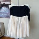 House Of CB  'Alana' Black & Cream Off Shoulder Dress NWOT size M Fuller & Taller Photo 3
