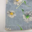 Daisy Vintage  Shorts‎ Summer Blue High Waisted Floral Flowers Cotton Petite Photo 5