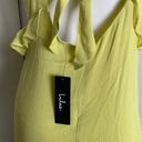 Lulus *NWT*  Chartreuse Medium spaghetti strap midi dress Photo 3