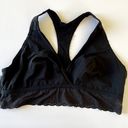 Natori  Bralette Womens Extra Large Black Bliss Perfect Day Racerback Lace NWOT Photo 2