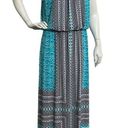 London Times  Collection Sleeveless Maxi Dress Women’s size 10 Blue Black Cruise Photo 0