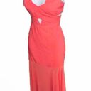 BCBGMAXAZRIA Coral Pink Orange Formal Party Maxi Dress Gown Womens XS - Small 0 Photo 1