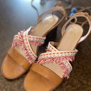 mix no. 6  Lex Embroidered Gladiator Boho Sandals Stacked Heel - size 10 Photo 2