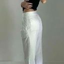 DKNY Vintage Y2K Pleated Capri Pants White Size 0 Photo 2