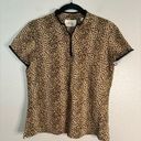 EP Pro  TOUR TECH Women’s Animal Print Leopard Golf Shirt Quarter Zip Photo 0