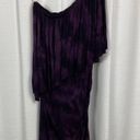 Young Fabulous and Broke  YFB Purple Watercolor One Shoulder Ruched Mini Dress Sz.M Photo 2