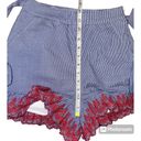 English Factory  Gingham High Rise Ruffle Hem Shorts, XS Photo 5