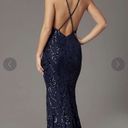 PromGirl Navy Blue Prom Dress Photo 1