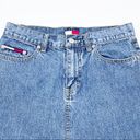 Tommy Hilfiger Tommy Jeans Vintage Y2K 2000s  A-line Cutoff Denim Mini Skirt 7 Photo 2