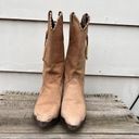 Laredo Vintage  tan suede leather cowgirl western boots Photo 4