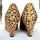 Johnston & Murphy  Leopard Calf Hair Pony Hair Wedges size 6.5 like New Photo 3