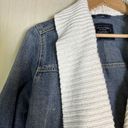 Abercrombie & Fitch  Women’s Sz S Shawl Sweater Lined Denim Jacket Button Jacket Photo 2