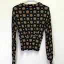 Free People Sydneys Party Top XS Medallion Printed Deep V Revolve Black Trendy Photo 13