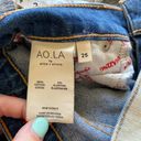 Alice + Olivia AO.LA  Amazing Asymmetric Two Toned High Waist Boyfriend Jeans 25 Photo 8