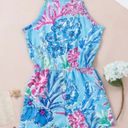 🦋 Floral Print Pocketed Frill Sleeveless Romper Multi Size XL Photo 4