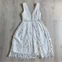 Lulus Lulu’s Beloved Bloom Ivory Midi Dress M Lace Cutouts Wedding Engagement Bridal Photo 10