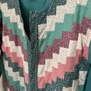 Hanes Vintage Quilted-Front Sweater L Photo 2