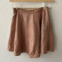 Sunday in Brooklyn Anthropologie  Laser Cut Astral Swing Skirt Blush Pink Photo 10