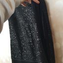 The Loft  Black Sequin Wool Blend Dress Size 2Tall Photo 5