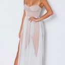 White Fox Boutique White Mesh Maxi Dress Photo 1