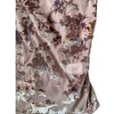 Self Esteem  Mauve Velvet Floral Crop Tank Top Size XL NEW Photo 5