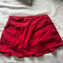 Lululemon Pace Rival Skirt Red Photo 3