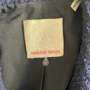 Rebecca Taylor  Tweed Motorcycle Zip Vest Navy Blue Photo 8