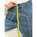 Lee  Rainbow High Rise Super Flare Jean Women's Size 28 Mid Rise 90s Pride Hippie Photo 13