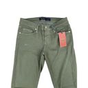 Just USA  - Destroyed Ankle Length Skinny Jeans in Moss Green Photo 1