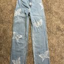 Hollister Butterfly Print Jeans Photo 0