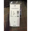 Lane Bryant  Brown Plaid Capri W/ Cuff Sz 28 NEW Photo 11