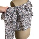 Rebecca Minkoff  one shoulder Mia floral ruffle blouse size Small Photo 4