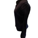 Chadwick's Chadwick’s Navy Blue Cross Wrap Front V-Neck Thick Long Sleeve Sweater Medium Photo 2