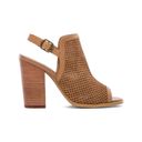 Nordstrom NWOT KDB Kelsi Dagger Brooklyn Goya Beige Tan Perforated Heels Bootie Size 8.5 Photo 2